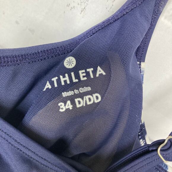 Athleta Wave Break Blousy Tankini Bathing Suit Top Size 34D/DD - Picture 14 of 14